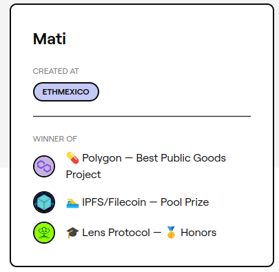 Premios de MATI